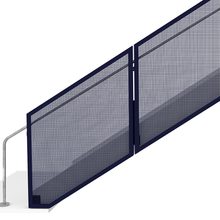 Frame metal panel railing system square september