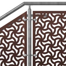 Lasercut panel railing system circa square