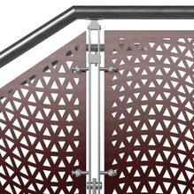 Viva railings blade post laser cut panel railing system sq