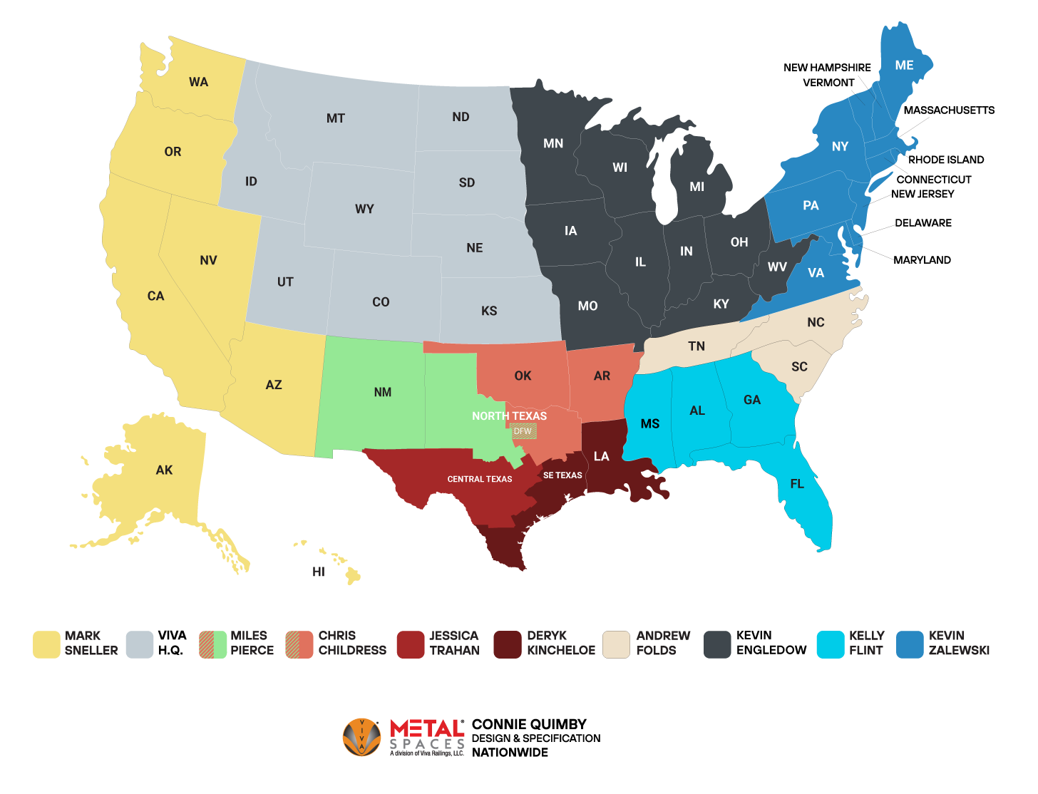 VIVA RAILINGS BDM REGION DISTRIBUTION V8 OUTLINE