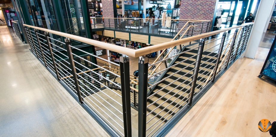 BLADE™ Multiline Railing System at a Dick’s Sporting Goods store.