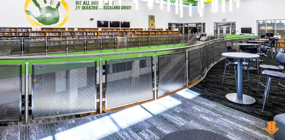 CIRCA™ Perf Railing System at Denton ISD Strickland Middle School.