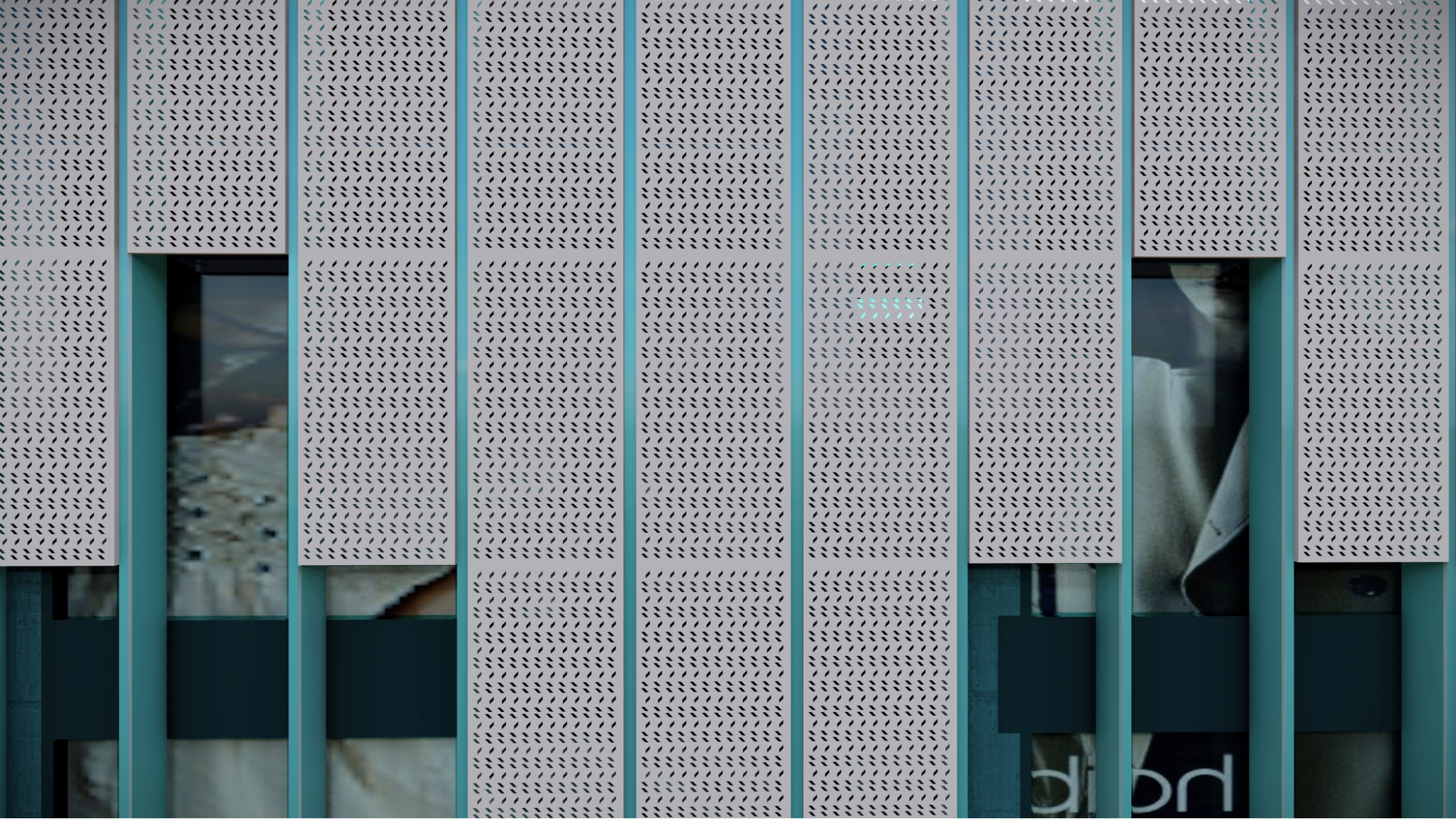 Add Design and Dimension with Parking Garage Facade