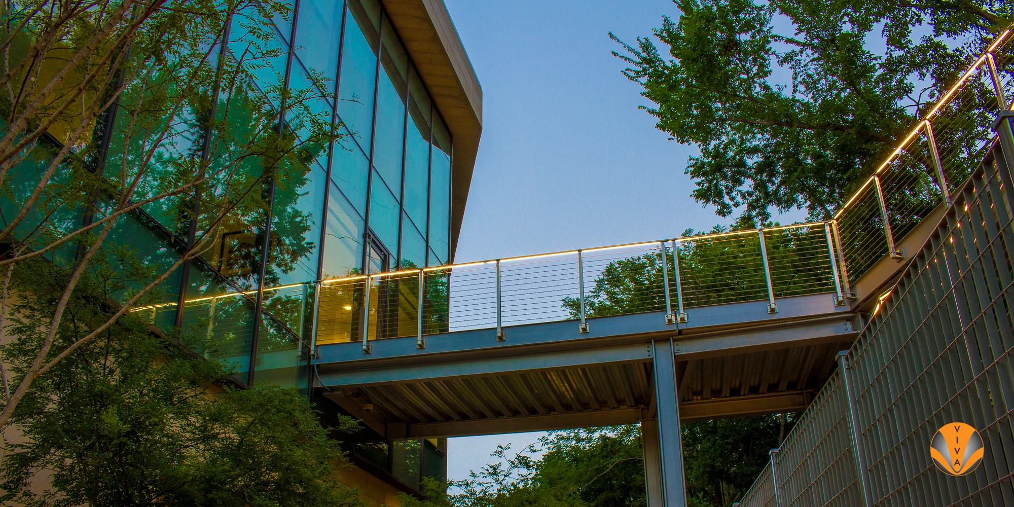 LED Lighted Railings for Commercial Exterior Handrails