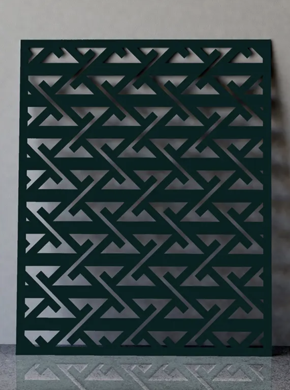 Interior Metal Wall Panels with Decorative Bold Lines