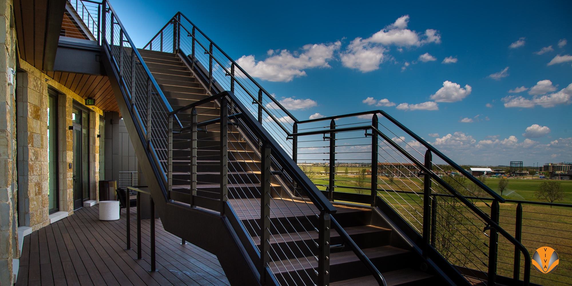Powder Coated CUBE Cable Railings System