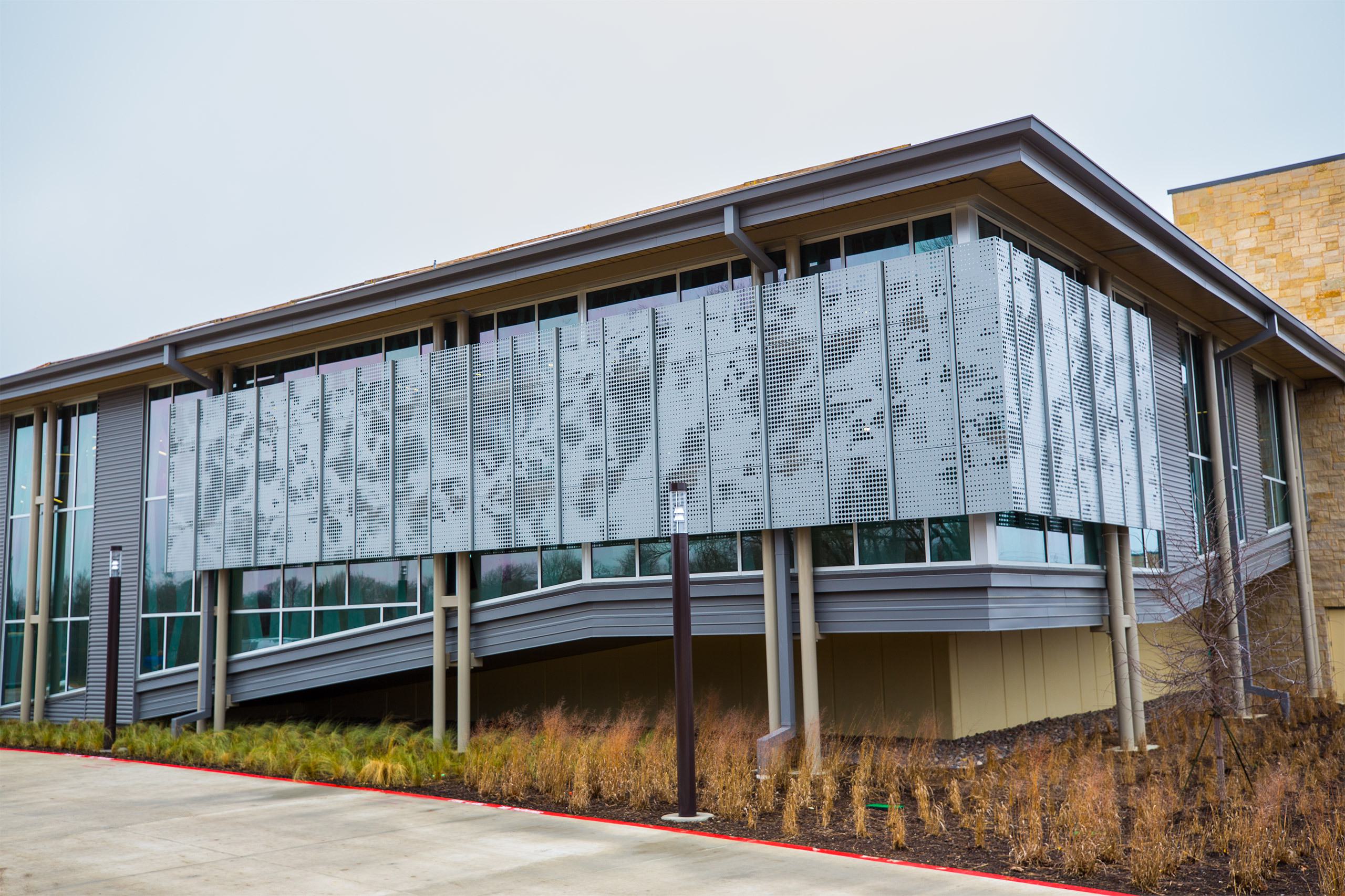 Wall systems fotofacade stephen terrell rec center