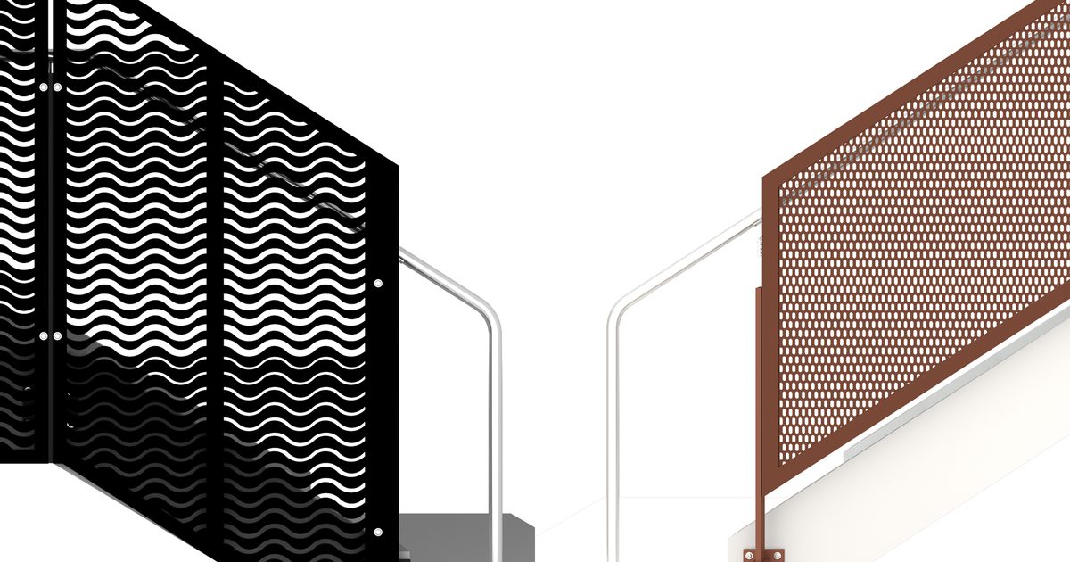 Clouse Metal Rails Struc & Enclose (Frame) Metal Panel Railing Systems | Viva Railings