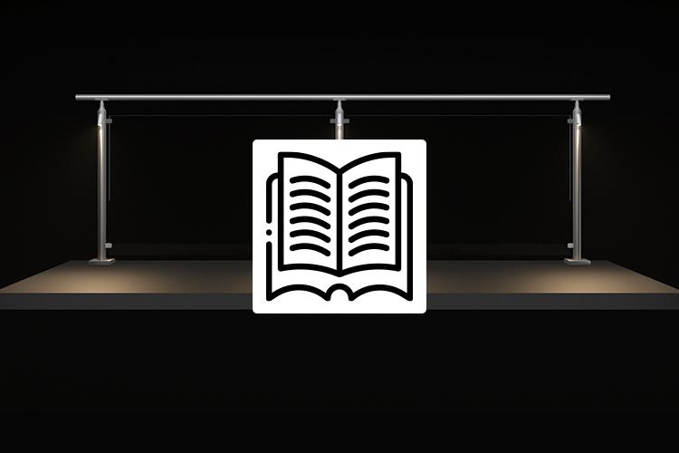 Irail led sconce illuminated railings