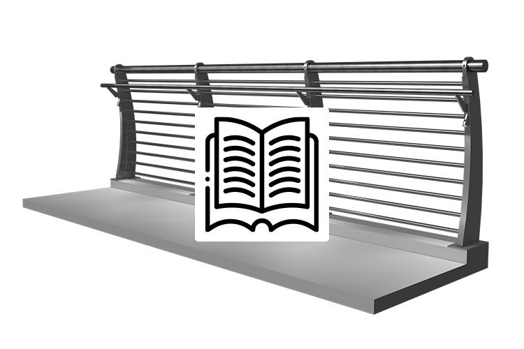 Wave multiline railing system