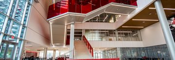 SBISD MEMORIAL HIGH SCHOOL CUSTOM RED INTERLAYER RED GLASS 3 of 16