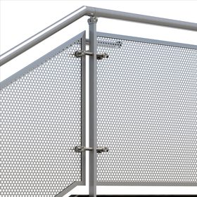 Beacon perf metal railing system