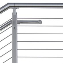 Cube cable railing system side view
