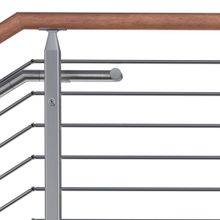 Cube multiline railing system side vew