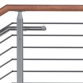 Cube multiline railing system side vew