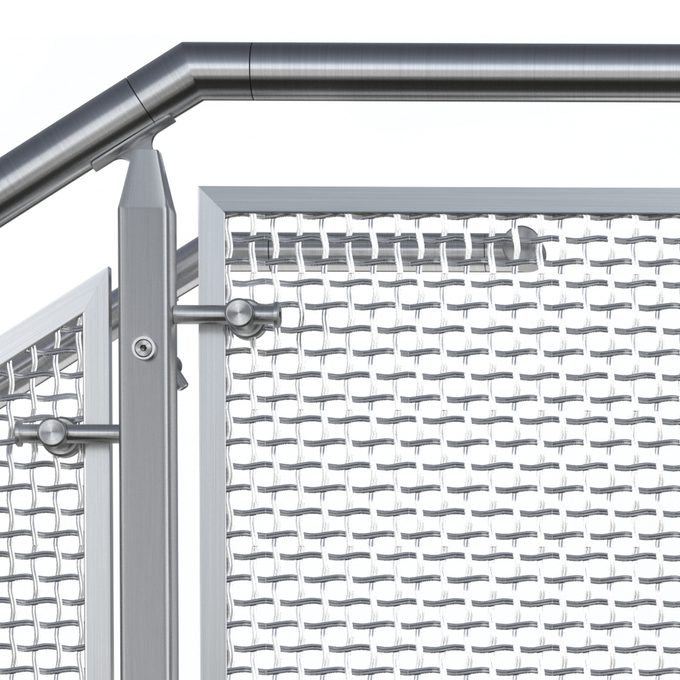 Side Railing Wire Mesh Wire Mesh Railing Systems for Commercial Projects | Viva Railings