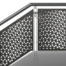 Blade air railing system laser cut panel
