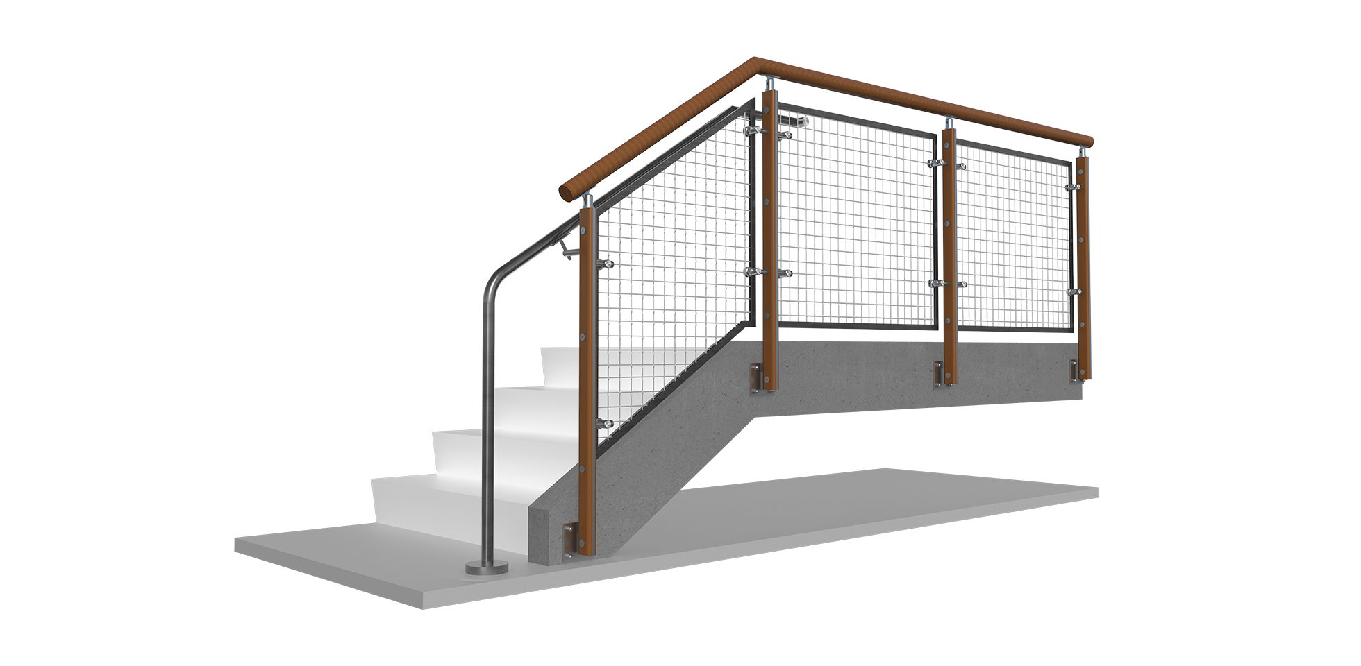Window Railing Mesh FIN Wire Mesh Railing System | VIVA Railings