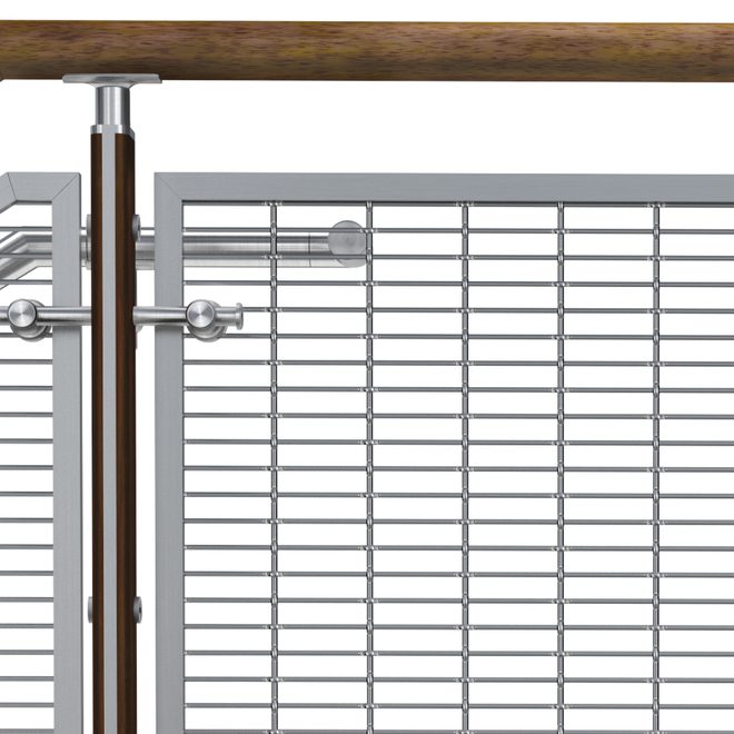 Point Fit Railing FIN Wire Mesh Railing System | VIVA Railings