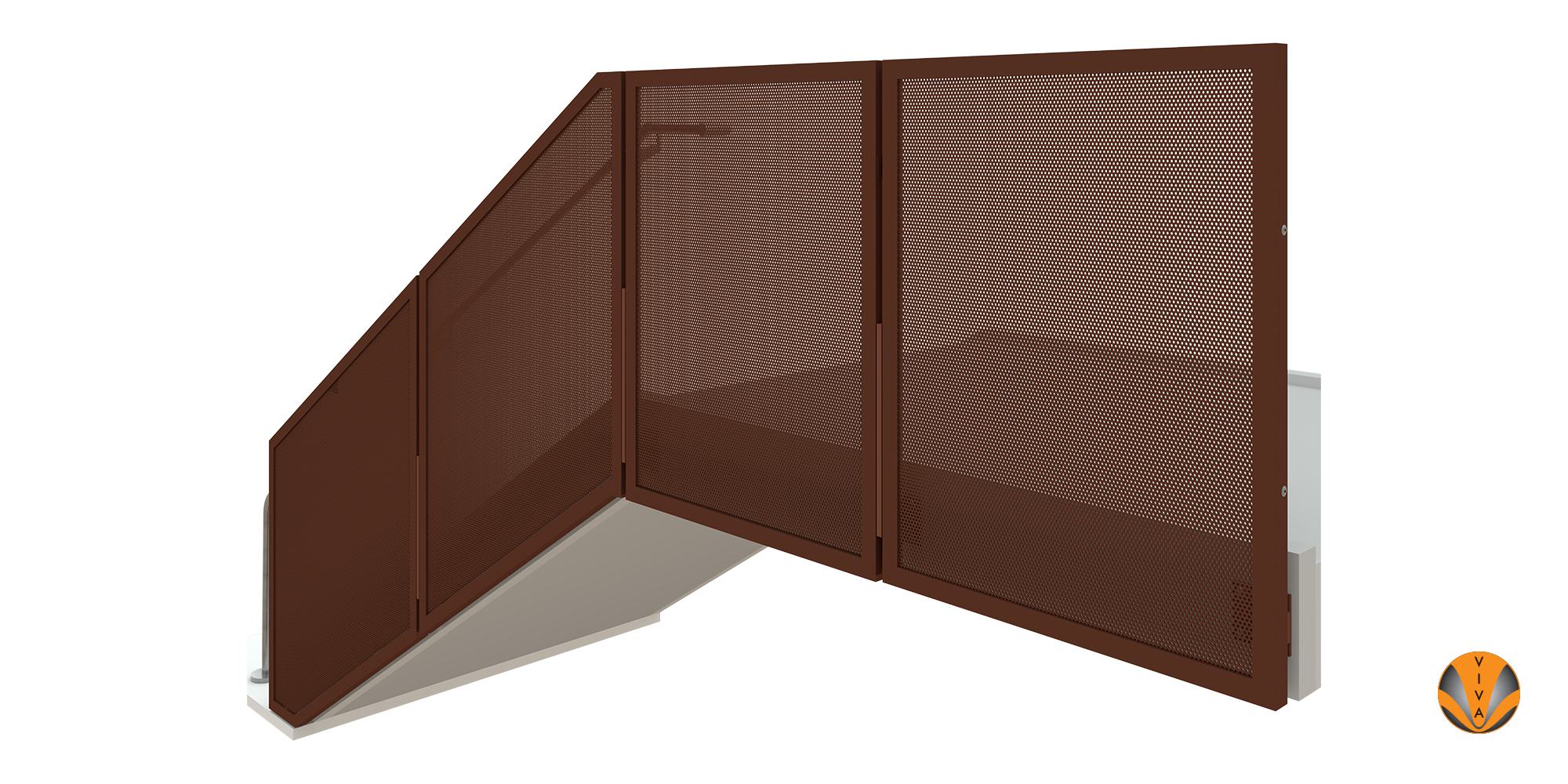 Frame Metal Panel Railing System 1