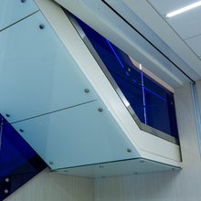 STAIR WRAP GLASS SOFFIT 0003 SMU MOODY HALL SHOE VIEW IRAIL SOFFIT CUSTOM 54 of 59