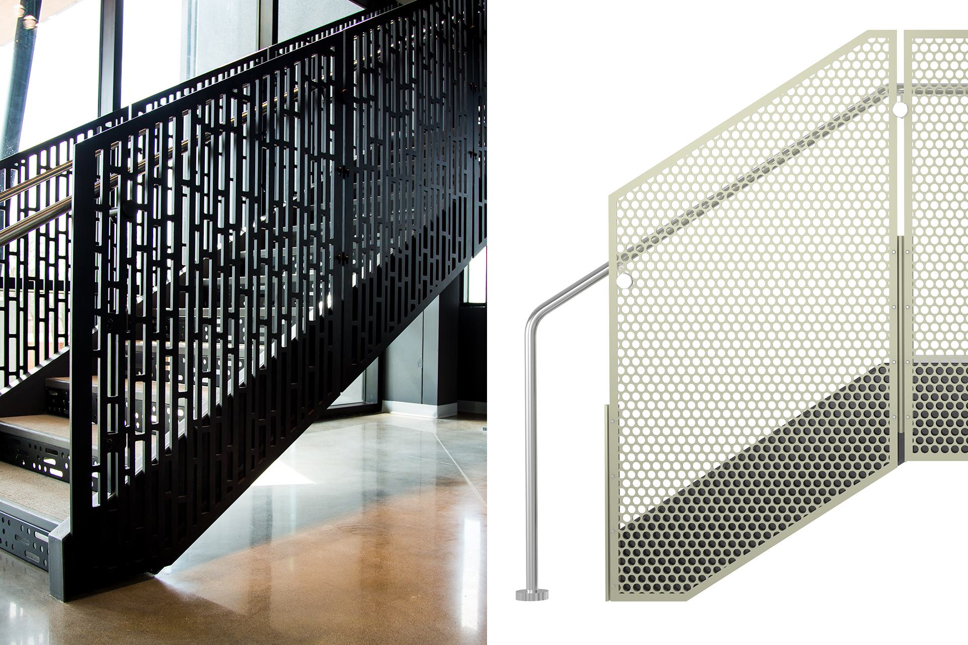 Struc metal panel railing system viva hq