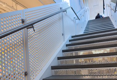 METAL PANEL RAILING SYSTEM STRUC BROOKLYN HEIGHTS LIBRARY 3 of 15