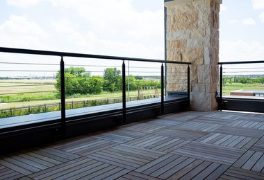 PROSPER FIRE STATION AND ADMIN CIRCA CABLE OUTDOOR BALCONY RAILING 1 of 6