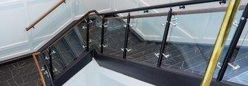 PROSPER FIRE STATION AND ADMIN CIRCA GLASS STAIR RAILING POWDER COAT 4 of 15