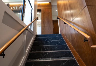 PROSPER FIRE STATION AND ADMIN WOOD WALL RAIL HANDRAIL 2 of 8