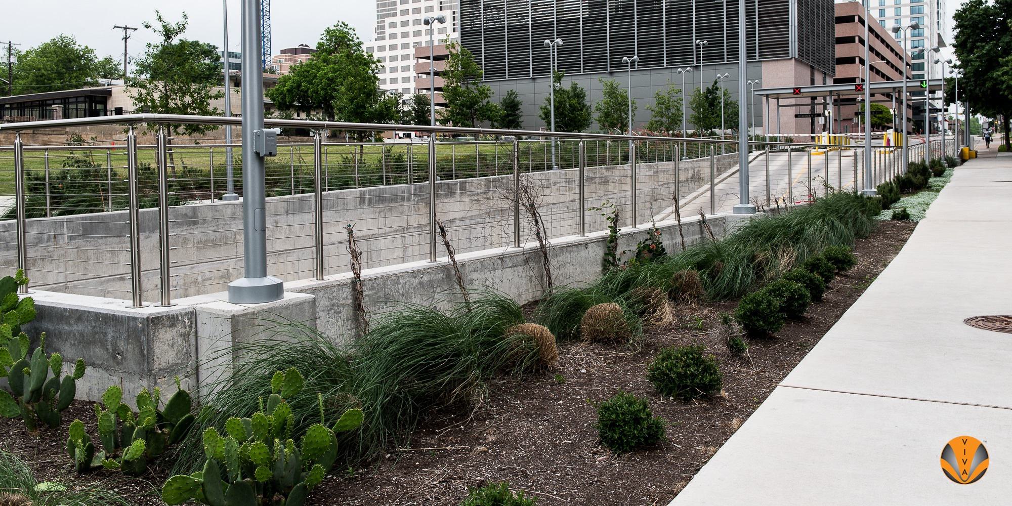 Urban Plaza Cable Guardrail