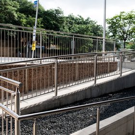 TFC PARKING GARAGE CIRCA PICKET RAILING