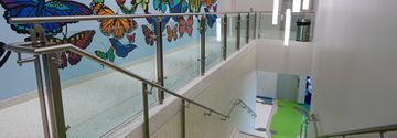 GLASS POST RAILING BLADE COOK CHILDRENS LVT 5 of 10
