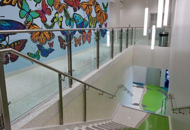 GLASS POST RAILING BLADE COOK CHILDRENS LVT 5 of 10