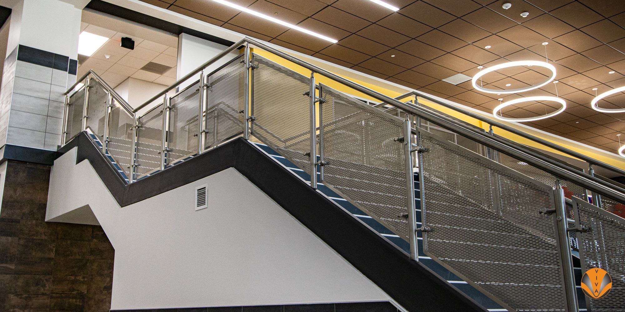 PERFORATED METAL PANEL RAILING CIRCA GALENA HIGH SCHOOL 20 of 20