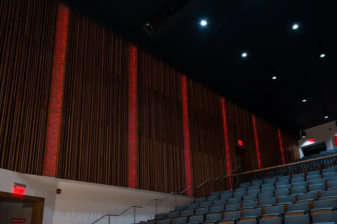 Texas tech hemmle hall acoustic wall panels