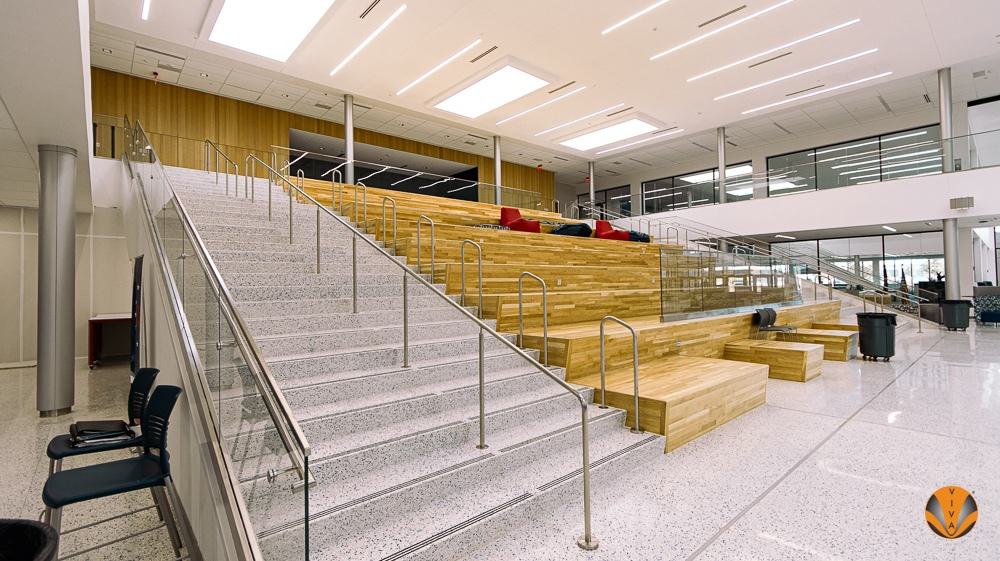 BASE SUPPORTED GLASS RAILING SHOE LUBBOCK COOPER ISD FSR 7 of 21