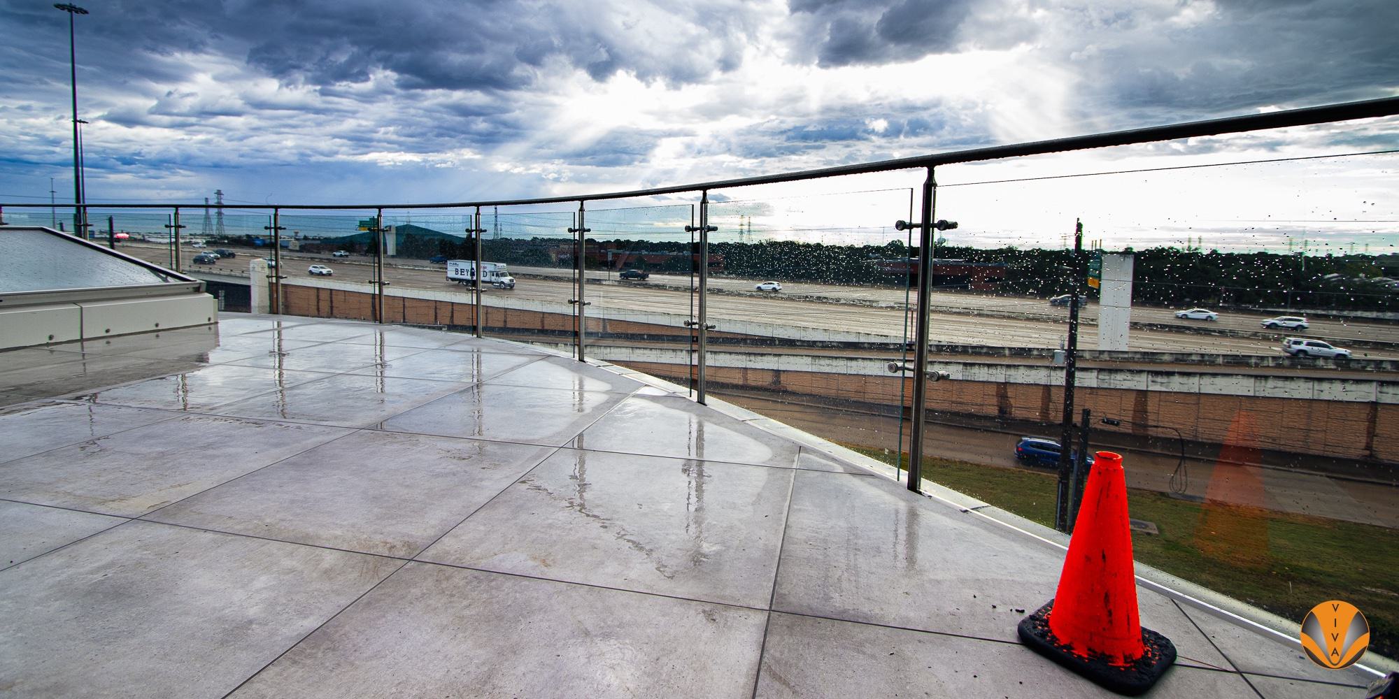 Post-and-Glass Balcony System