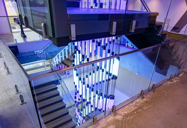 POINT SUPPORTED GLASS RAILING ALIGNED DATA CENTER VISIO 7 of 26