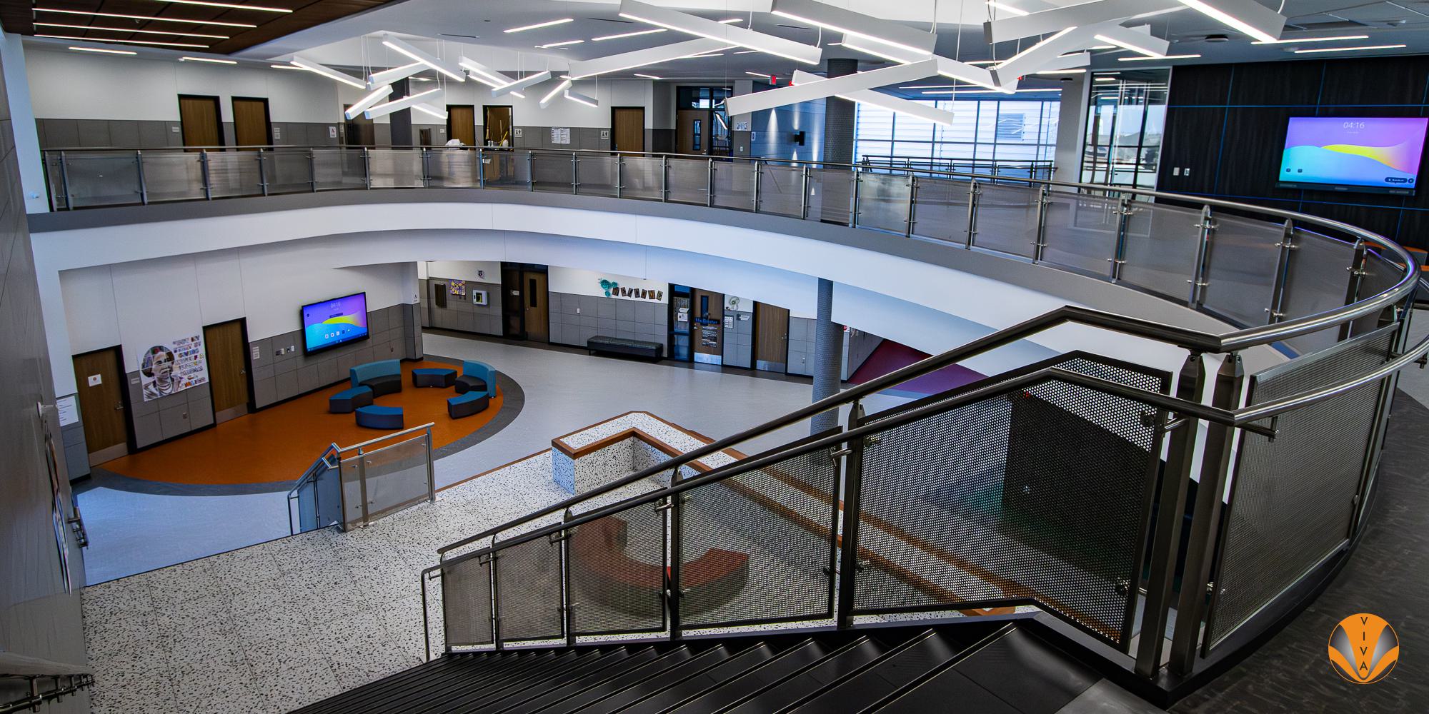 PERF METAL PANEL RAILING BAYLOR ELEMENTARY CUBE 13 of 25