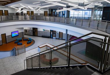 PERF METAL PANEL RAILING BAYLOR ELEMENTARY CUBE 13 of 25