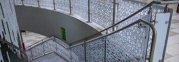 LASER CUT PANEL RAILING CIRCA FAIRVIEW ELEMENTARY 04 of 22