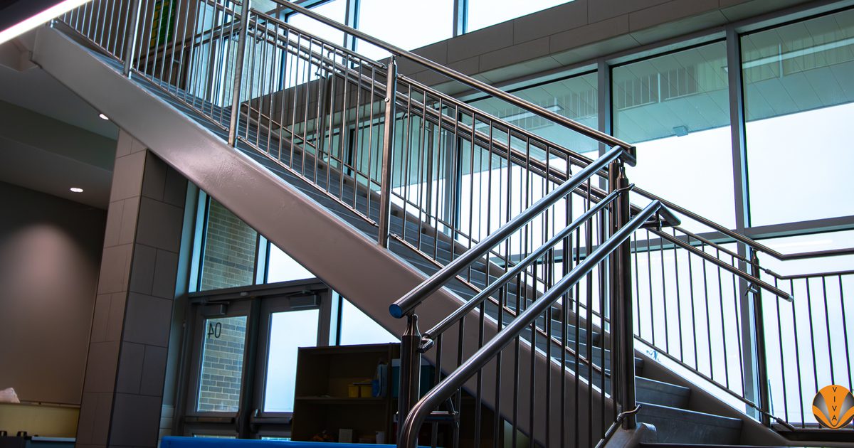 International School Railing Fairview Elementary School - CIRCA Picket | VIVA Railings