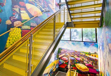 PERFORATED POST RAILING POWDER COAT HARRIS COUNTY CIRCA 12 of 25