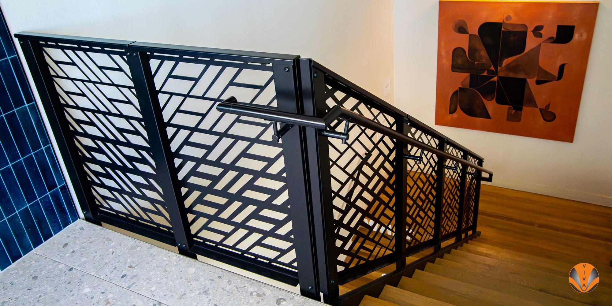 FOLD LASER CUT PANEL RAILING UT GRAD STUDENT HOUSING 1 OF 10