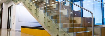 BUTTON GLASS RAILING VIEW UTD SCIENCE BUILDING 12 of 19