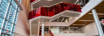CUSTOM SOLO RED GLASS SBISD HOUSTON 1 of 16