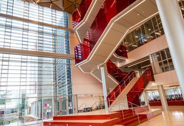 CUSTOM SOLO RED GLASS SBISD HOUSTON 4 of 16