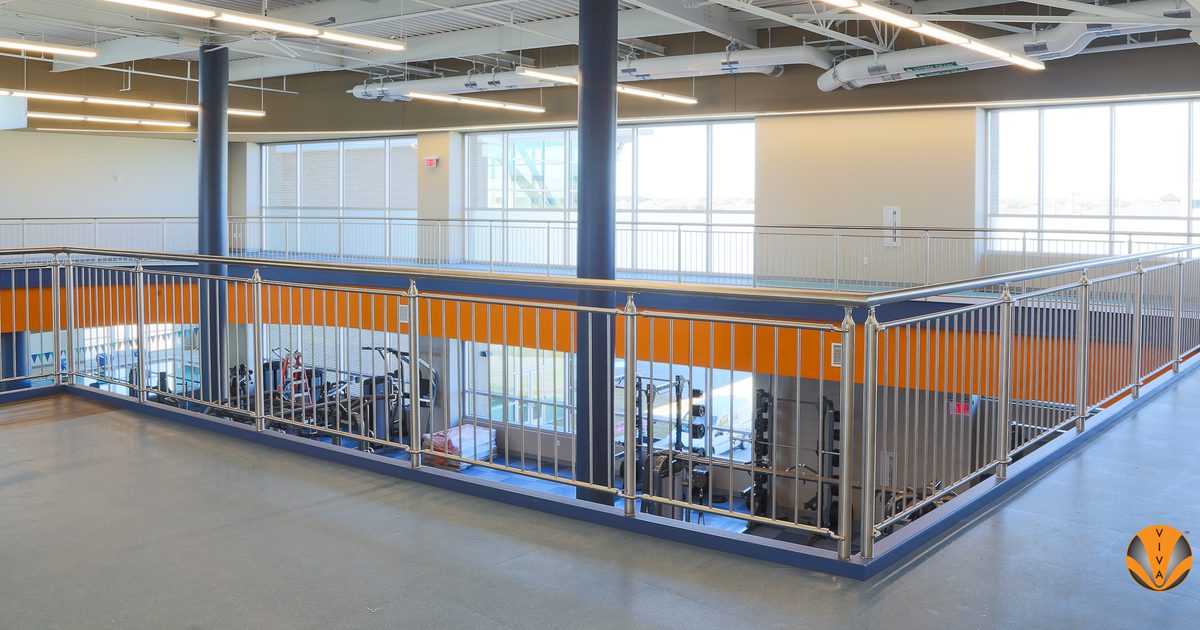 Interior Glass Railing - CIRCA | Apex Center… | VIVA Railings