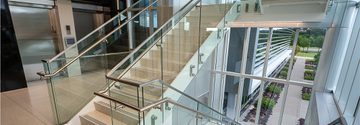 VIEW Button Structural Glass Balustrade Railing System